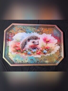 Handmade Hedgehog Resin Tray 🦔